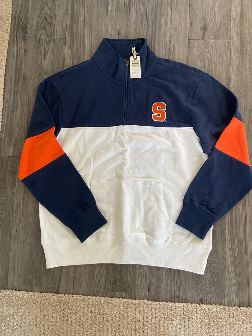 Tailgate Syracuse Orange Tortugas Sweatshirt Womens XL Navy NCAA Basketball